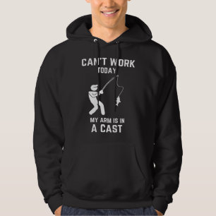 Kann heute arbeiten Mein Arm ist in einem Gipsverb Hoodie