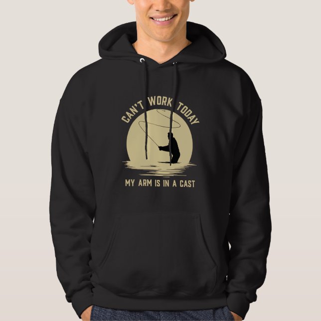 Kann heute mein Arm ist in einer verengten Fliegen Hoodie (Vorderseite)