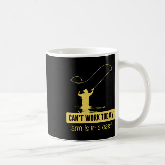 Kann heute nicht arbeiten Arm ist in einem gekocht Kaffeetasse