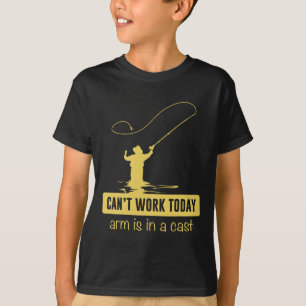 Kann heute nicht arbeiten, Arm ist in Gips lustige T-Shirt
