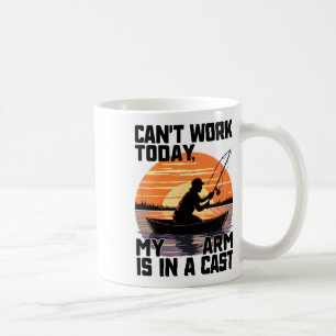 Kann heute nicht arbeiten, mein Arm ist in einem G Kaffeetasse
