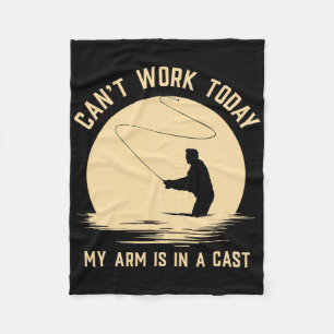 Kann heute nicht arbeiten, mein Arm ist in Gips - Fleecedecke