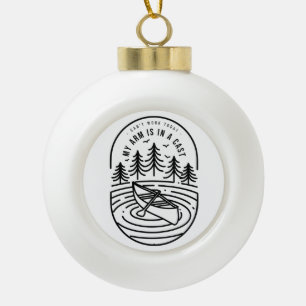 Kann heute nicht arbeiten, mein Arm ist in Gips. Keramik Kugel-Ornament