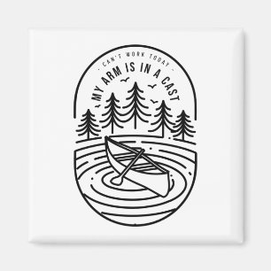 Kann heute nicht arbeiten, mein Arm ist in Gips. Magnet