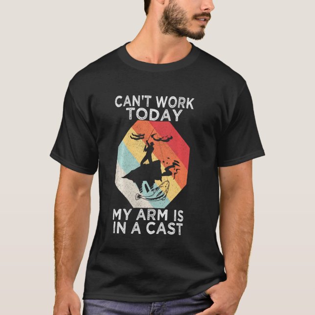 Kann heute nicht mehr arbeiten, mein Arm ist in ei T-Shirt (Vorderseite)