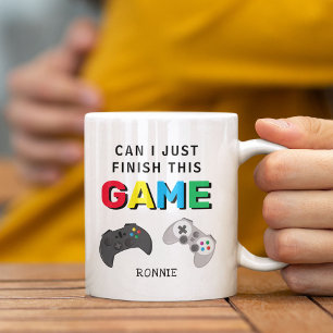Kann ich das Spiel einfach beenden' Lustiger Gamer Kaffeetasse