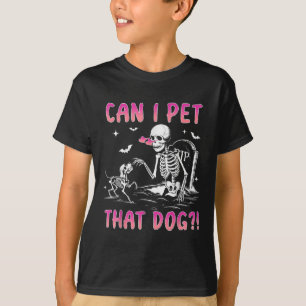 Kann ich den Hund Funny Skelett Hund über Schwimme T-Shirt