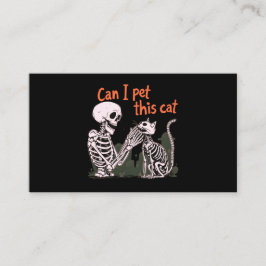 Kann ich diese Katze essen? Design für Funny Cat L Visitenkarte
