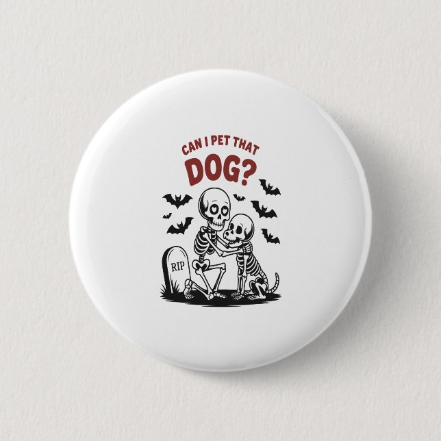 Kann ich diesen Hund Halloween essen? Button (Vorderseite)