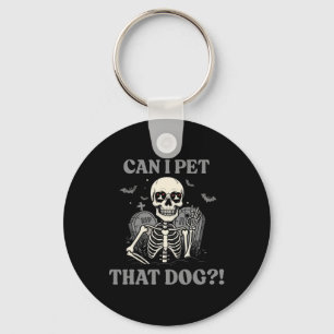Kann ich diesen Hund Skelett Halloween Funny Dog L Schlüsselanhänger