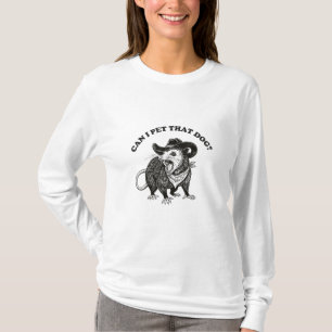 Kann ich diesen Hund streicheln Meme Lustiges Opos T-Shirt