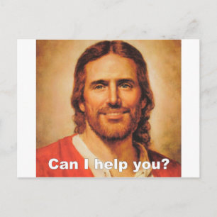 Kann ich dir helfen? postkarte