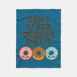 Kann ich Donuts darauf stapeln_ Lustiger erwachsen Fleecedecke
