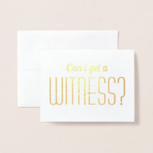 Kann ich eine Witness Fun Bridesmaid / Trauzeugin 