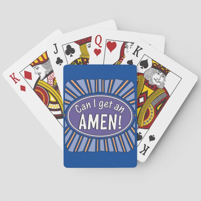 Kann ich einen AMEN bekommen? Spielkarten (Rückseite)