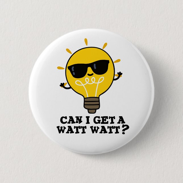 Kann ich einen Watt-Watt-Funny Science Bulb Pub be Button (Vorderseite)