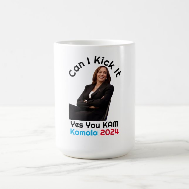 Kann ich es Kamala Harris 2024 T - Shirt Kaffeetasse (Mittel)