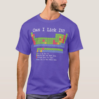 Kann ich es lecken Periodisch Lustiger Scienceeach T-Shirt