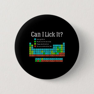 Kann ich es lustig zurück zur Schule Periodensyste Button