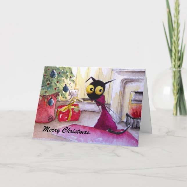 Kann ich es öffnen? feiertagskarte (Vorderseite)