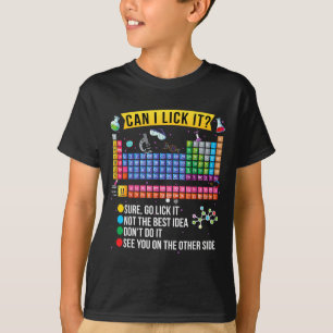 Kann ich es Periodensystem Leckere Chemie Lustige T-Shirt