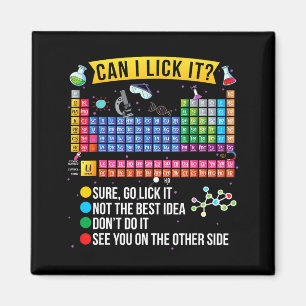 Kann ich es Periodensystem Leckere Funny Science C Magnet