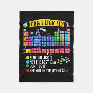 Kann ich es Periodensystem Lustige Wissenschaft Ch Fleecedecke