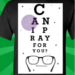Kann ich für Sie beten - Christlich T-Shirt