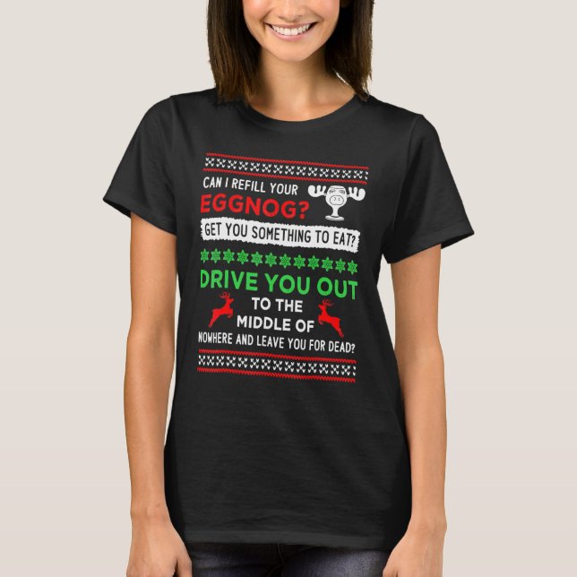 Kann ich Ihren Eggnog - Funny Christmas Vacatio na T-Shirt (Vorderseite)