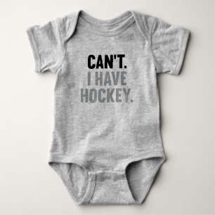 Kann ich keinen Hockey Großen lustigen Säugling ha Baby Strampler