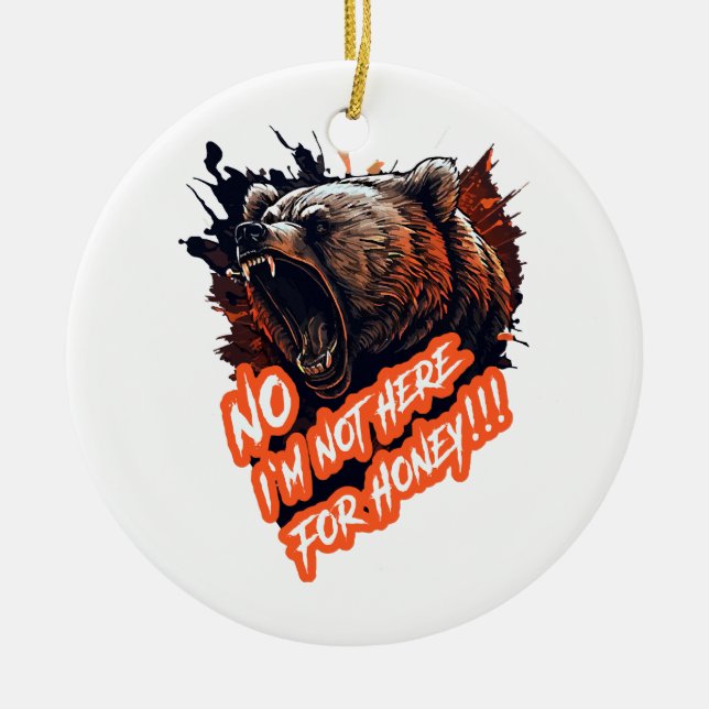 Kann ich mit dem Manager sprechen? Keramik Ornament (Vorne)