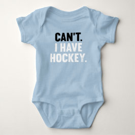 Kann ich nicht Hockey Funny Säugling Dunkle Farben Baby Strampler
