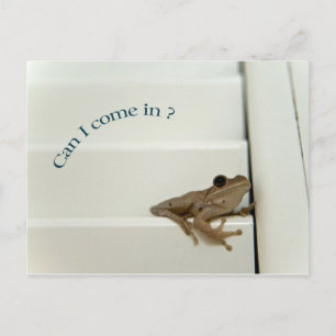 Kann ich reinkommen? postkarte