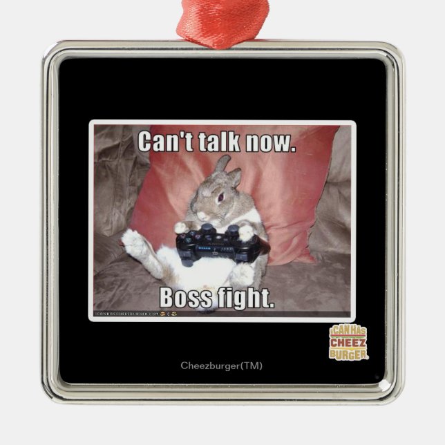 Kann jetzt nicht reden, Boss-Kampf. Silbernes Ornament (Vorne)