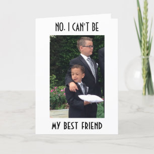 KANN KEIN BESTES FREUND VERHEIRATET=WEDDING-SPASS  KARTE