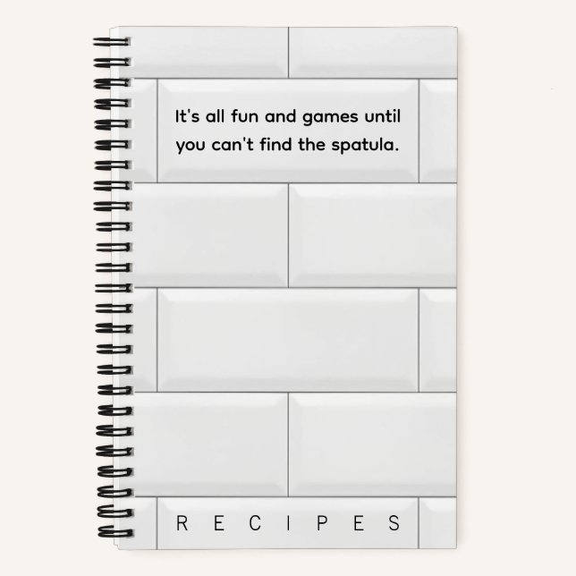 Kann kein Spatula-Rezept finden? Notizbuch (Vorderseite)