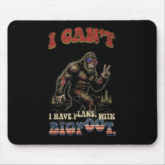 Kann keine Pläne mit Bigfoot lustig patriotisch ha Mousepad