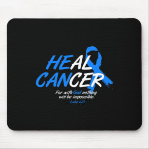 Kann Krebs Ataxie Awareness Month Geschenk Blue R Mousepad