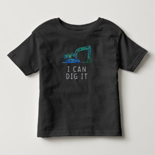 Kann man es Spaß machen, Bagger-Kinderwagen Hoodie Kleinkind T-shirt