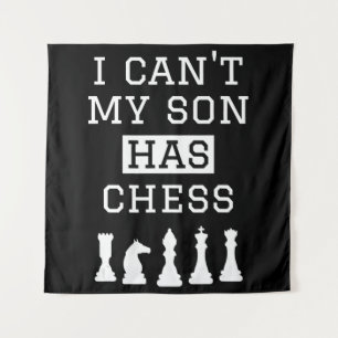 Kann mein Sohn keinen witzigen Schach-Vater haben? Wandteppich