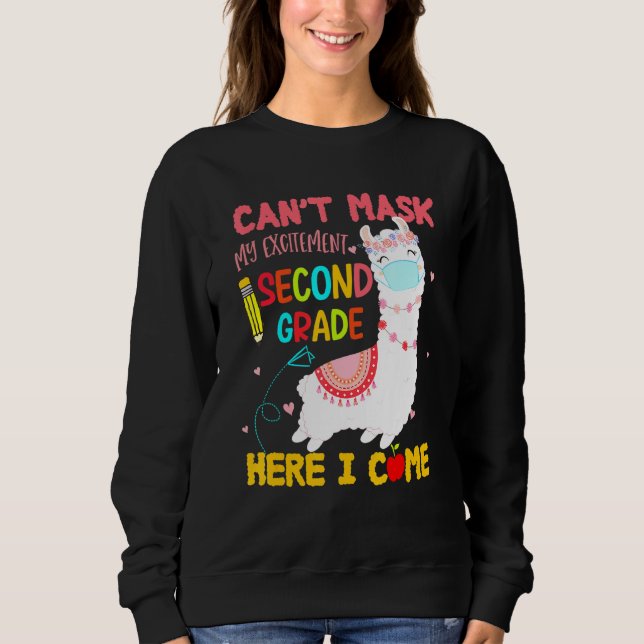 Kann meine Begeisterung zweite Klasse hier ich kom Sweatshirt (Vorderseite)