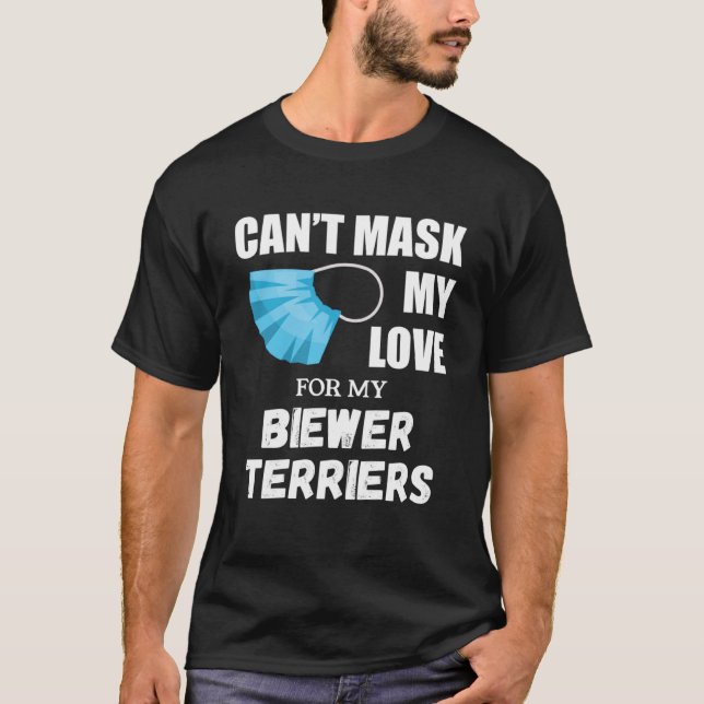 Kann meine Liebe nicht für Biewer Terrier Dog frag T-Shirt (Vorderseite)