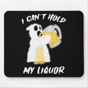 Kann meinen Alkohol Geist Halloween Bier nicht hal Mousepad