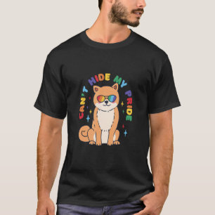 Kann meinen Stolz auf Niedliche Gay Dog Design nic T-Shirt