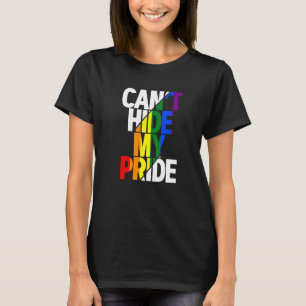 Kann meinen Stolz LGBTQ Gay Pride Flag Rainbow L n T-Shirt