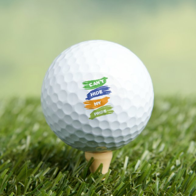 Kann meinen Stolz nicht verbergen | LGBTQ | GAY PR Golfball (Insitu T-Shirt)