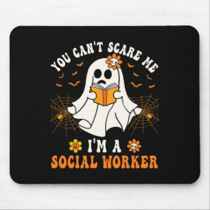 Kann mich nicht als Sozialarbeiter zu Halloween an Mousepad