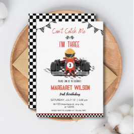 Kann mich nicht erwischen, ich bin drei Red Race C Einladung