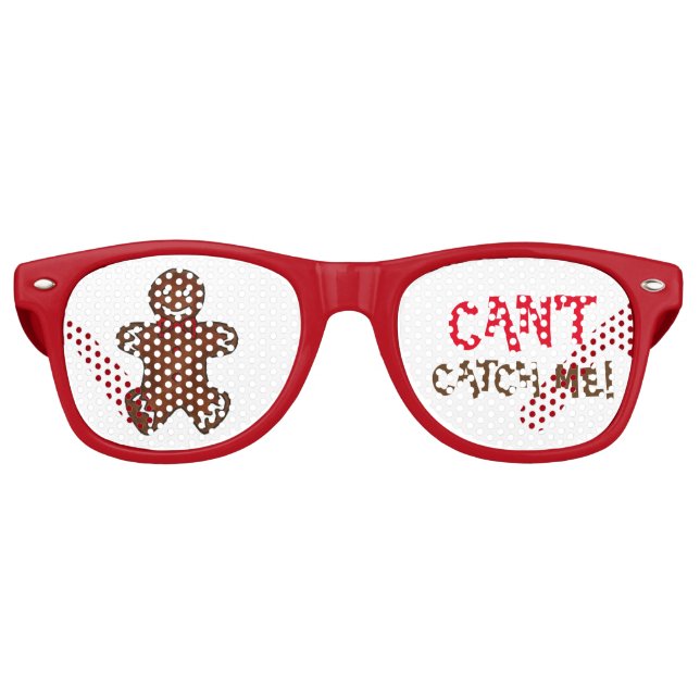 Kann mir kein Lebkuchen essen Mann Weihnachtskeks Sonnenbrille (Vorderseite)
