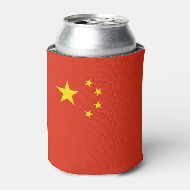 Kann mit der Flagge der China kühlen Dosenkühler (Kanne Vorderseite)